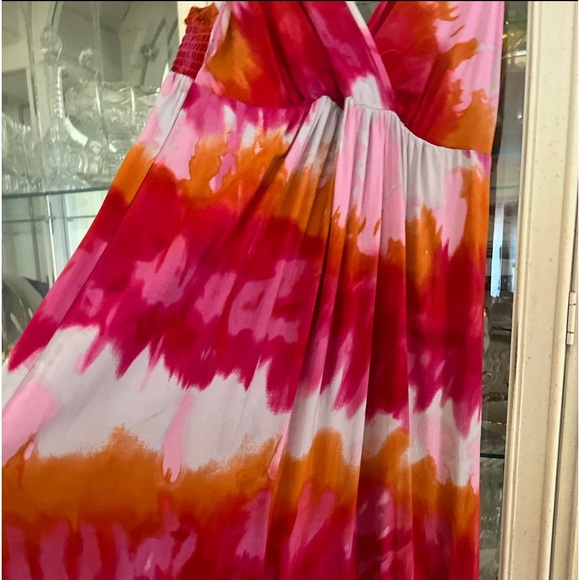 INC beach v-neck Maxi summer dress - Picture 7 of 15